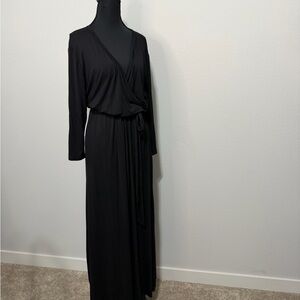 Black Long Sleeve Maxi Dress